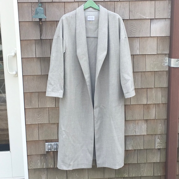 AYR Lightweight Wool Long Coat Unstructured - Picture 2 of 8